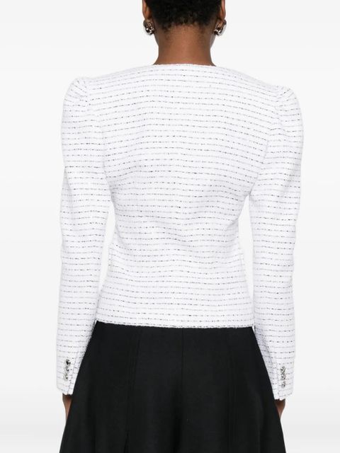 Alessandra Rich striped jacket - White