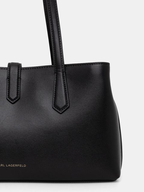 Karl Lagerfeld torebka skórzana K/AUTOGRAPH kolor czarny B1W30095 - zdjęcie produktu nr 2