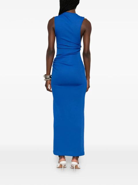 Christopher Esber Calisto Trinity stone-embellished maxi dress - Blue