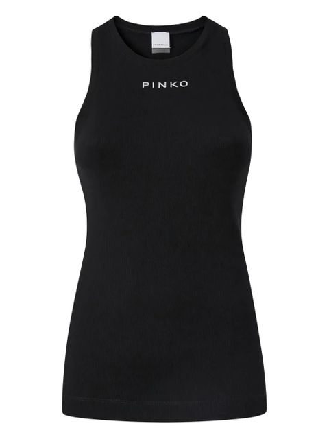 PINKO ribbed logo top - Black - zdjęcie produktu nr 1