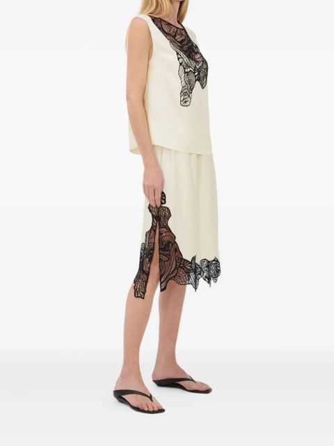 LouLou de Saison lace-applique sleeveless blouse - White - zdjęcie produktu nr 2