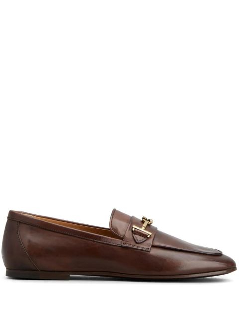 Tod's logo-plaque loafers - Brown - zdjęcie produktu nr 1