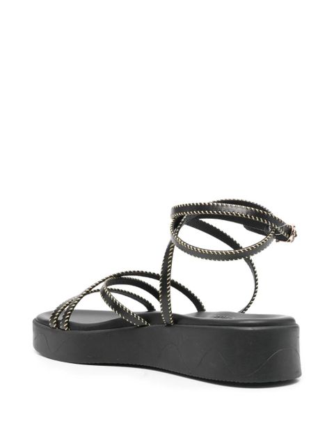 Ancient Greek Sandals Astriti stitch-straps sandals - Black