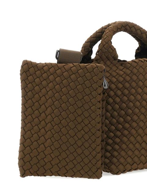 NAGHEDI woven top handle tote bag - Brown