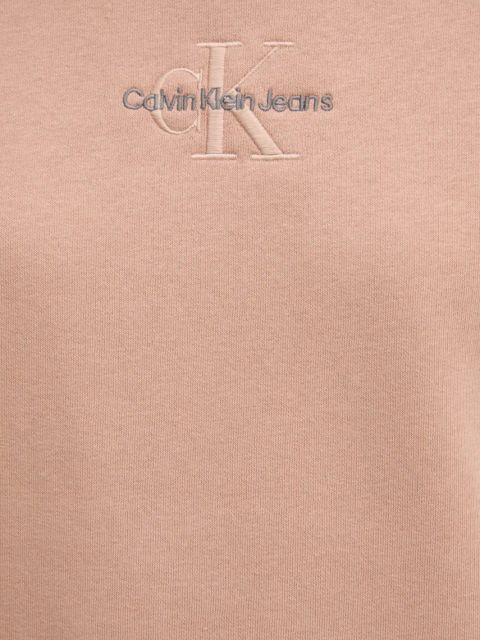 Calvin Klein Jeans bluza damska kolor pomarańczowy z kapturem z aplikacją J20J223536