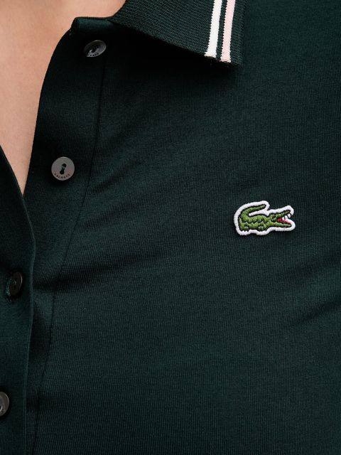 Lacoste polo damski kolor zielony DF5284