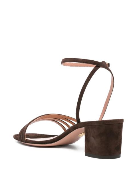 Aquazzura 50mm Latour ankle-strap leather sandals - Brown