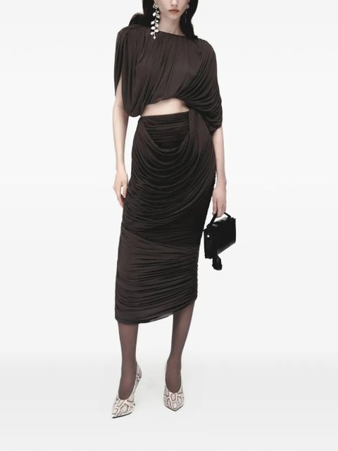 Magda Butrym ruched top - Brown - zdjęcie produktu nr 2