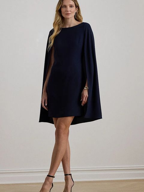 Lauren Ralph Lauren sukienka kolor granatowy midi dopasowana 253980921 - zdjęcie produktu nr 1