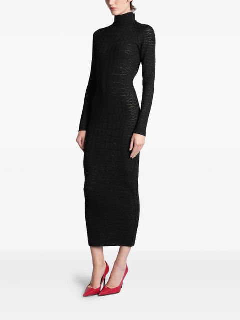 Balmain open-back midi dress - Black - zdjęcie produktu nr 2