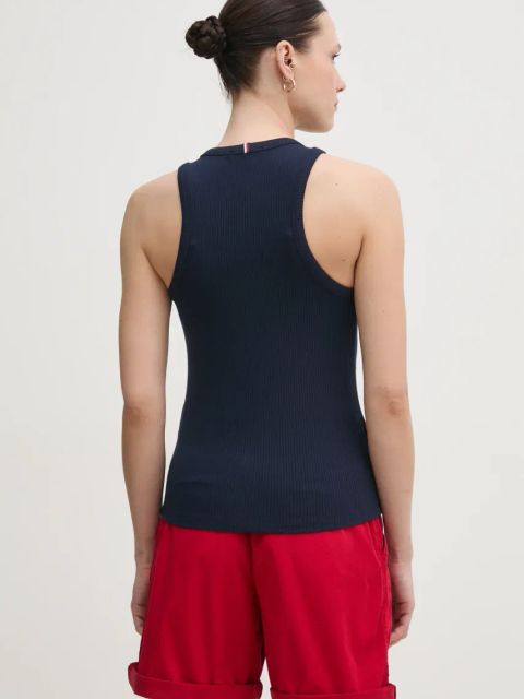 Tommy Hilfiger top damski kolor granatowy WW0WW38635