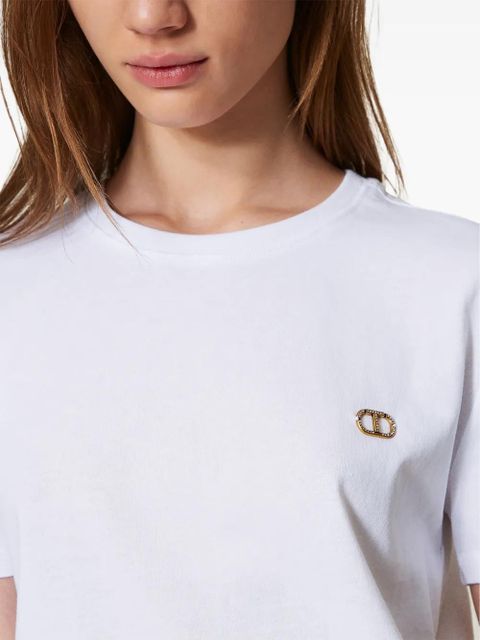 TWINSET Oval T-plaque T-shirt - White