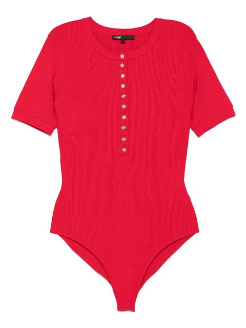 Maje ribbed-knit cardigan - Red - zdjęcie produktu nr 1