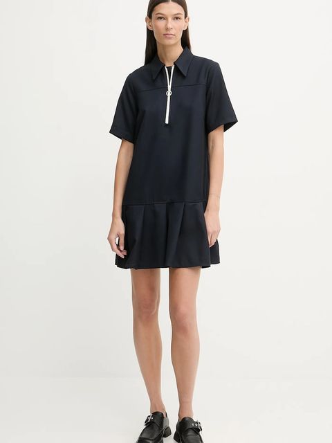 Marc O'Polo sukienka kolor granatowy mini rozkloszowana 5000007594 - zdjęcie produktu nr 2