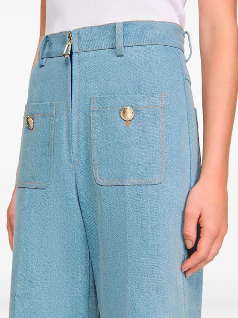 SANDRO wide-leg jeans - Blue
