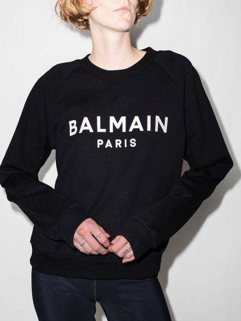 Balmain logo sweatshirt - Black