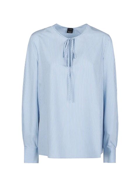 PINKO striped tie-fastening blouse - Blue - zdjęcie produktu nr 1