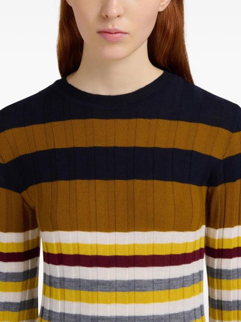 Marni virgin-wool striped sweater - Yellow