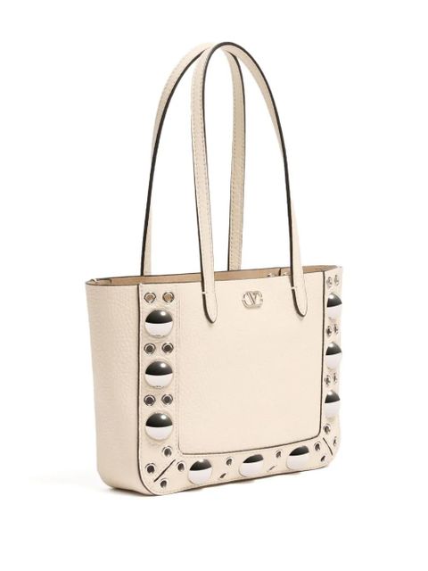 Valentino Garavani stud-embellished tote bag - Neutrals