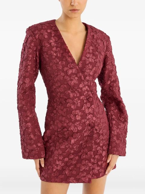 ROTATE BIRGER CHRISTENSEN jacquard blazer dress - Red