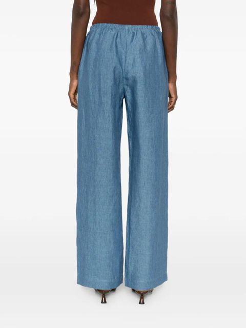 Róhe drawstring palazzo pants - Blue