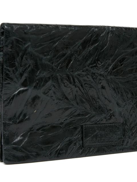 MM6 Maison Margiela single-stitch logo clutch bag - Black
