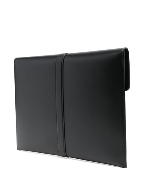 The Row leather clutch bag - Black