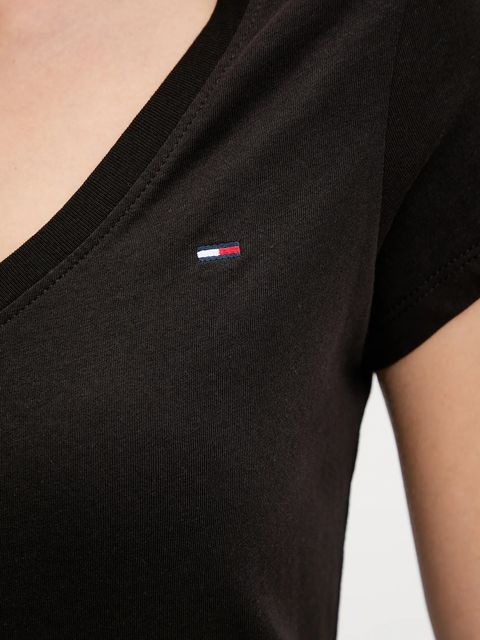 Tommy Jeans t-shirt bawełniany 2-pack damski kolor czarny DW0DW21367