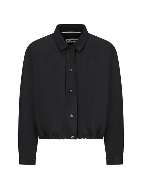 Jil Sander elasticated-hem jacket - Black - zdjęcie produktu nr 1