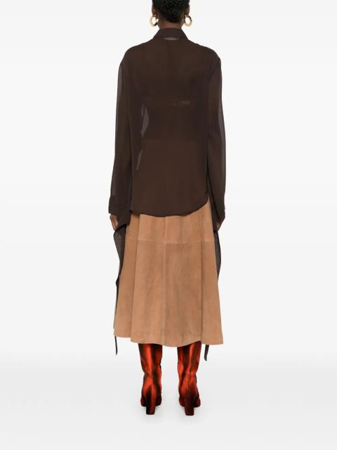 The Frankie Shop wide-sleeve Shirt - Brown