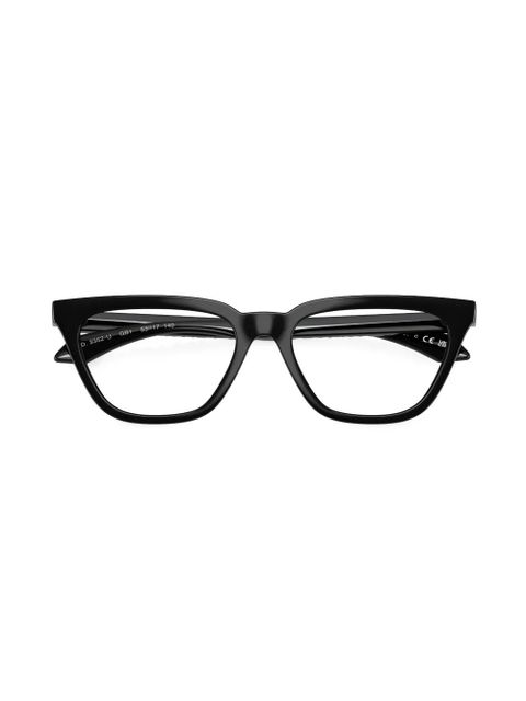 Versace Eyewear Greca-motif cat-eye glasses - Black