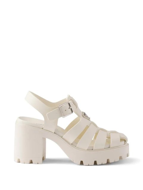 Prada rubber platform sandals - Neutrals - zdjęcie produktu nr 1