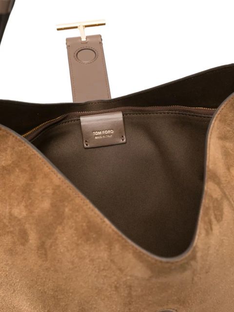 TOM FORD large T-signature shoulder bag - Brown