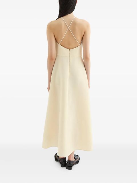 Jil Sander halterneck dress - Yellow