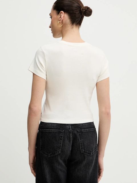 Levi's t-shirt bawełniany damski kolor beżowy A8798