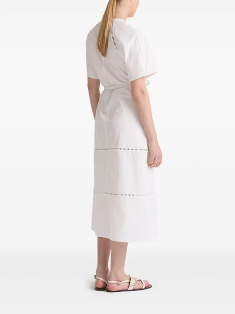 Yves Salomon belted midi dress - White - zdjęcie produktu nr 2