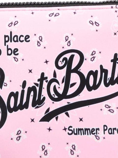 MC2 Saint Barth Aline bandana-print pouch - Pink