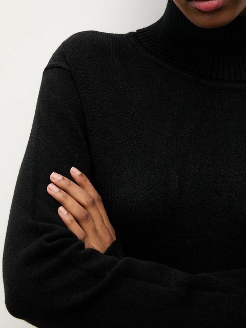 Answear.LAB sweter damski kolor czarny z golfem