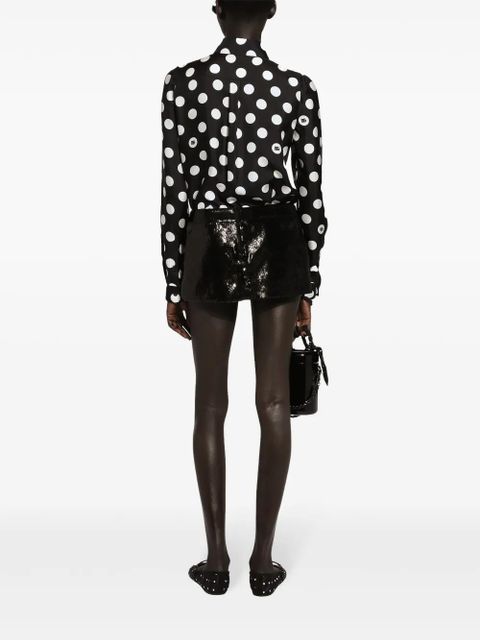 Dolce & Gabbana sequined low-rise miniskirt - Black
