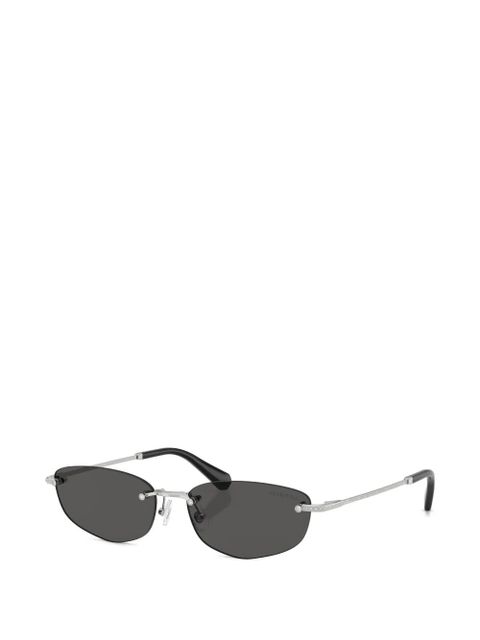 Swarovski rectabgle-frame sunglasses - Silver - zdjęcie produktu nr 2