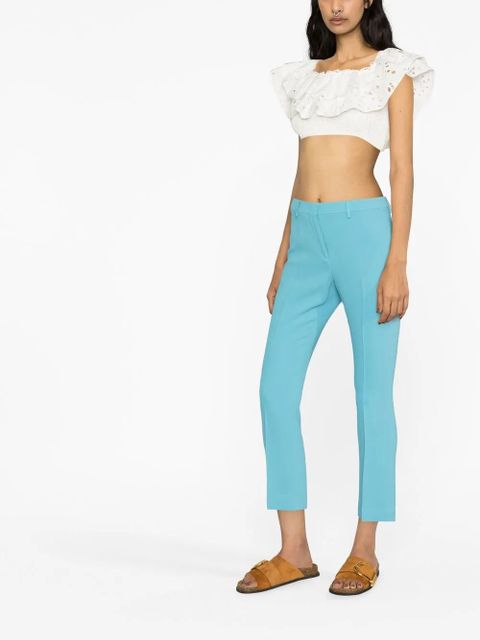 ETRO cropped tailored trousers - Blue