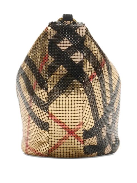 Burberry Chainmail check mini bag - Gold