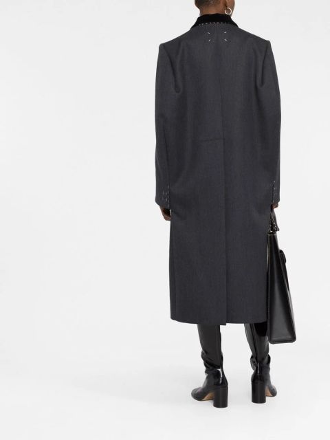 Maison Margiela Cavalry double-breasted wool coat - Grey