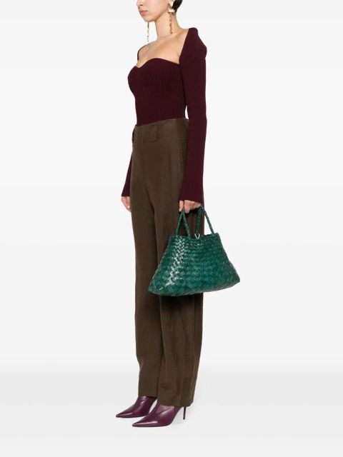 DRAGON DIFFUSION small Santa Croce leather bag - Green - zdjęcie produktu nr 2