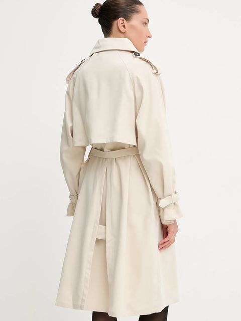 Answear.LAB trencz bawełniany kolor beżowy - zdjęcie produktu nr 2