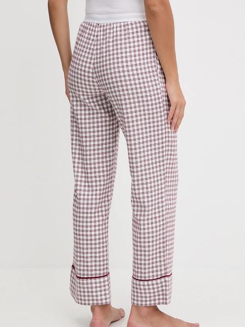 Tommy Hilfiger spodnie piżamowe damska kolor bordowy UW0UW06149