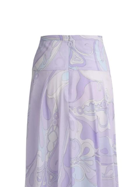 PUCCI abstract maxi skirt - Purple