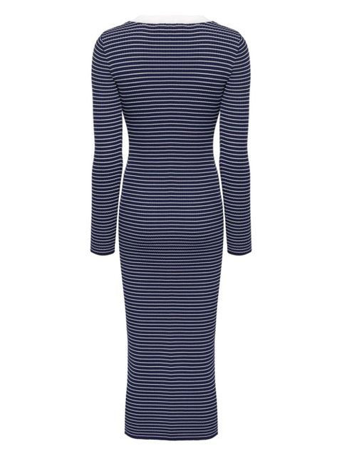 STAUD Shoko striped ribbed dress - Blue - zdjęcie produktu nr 2