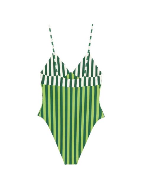 Simon Miller Behati striped swimsuit - Green - zdjęcie produktu nr 2