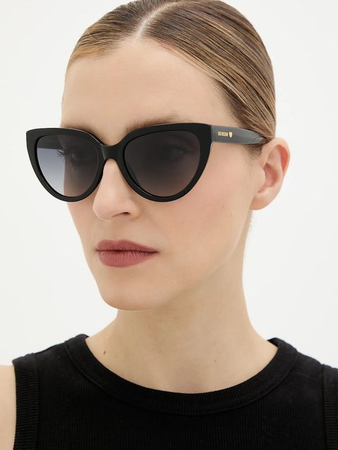 Love Moschino okulary przeciwsłoneczne damskie kolor czarny MOL095/S